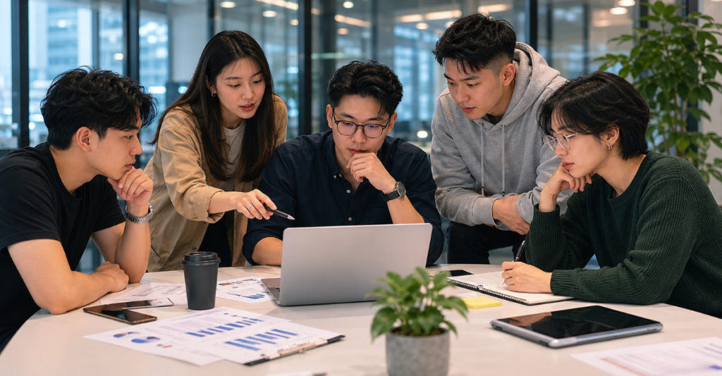 Students working in team_The Scholar’s Slot